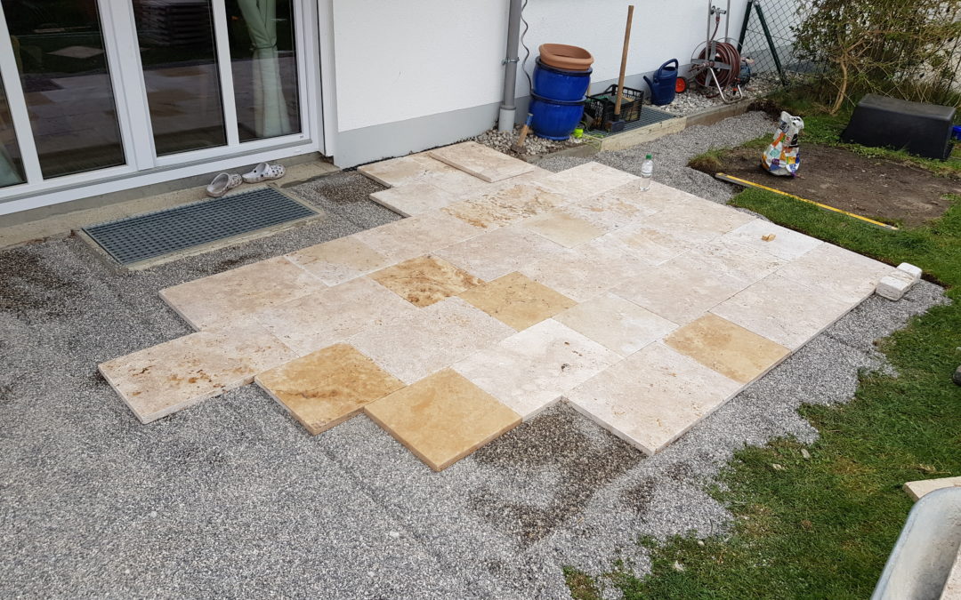 Verlegung von Pflaster